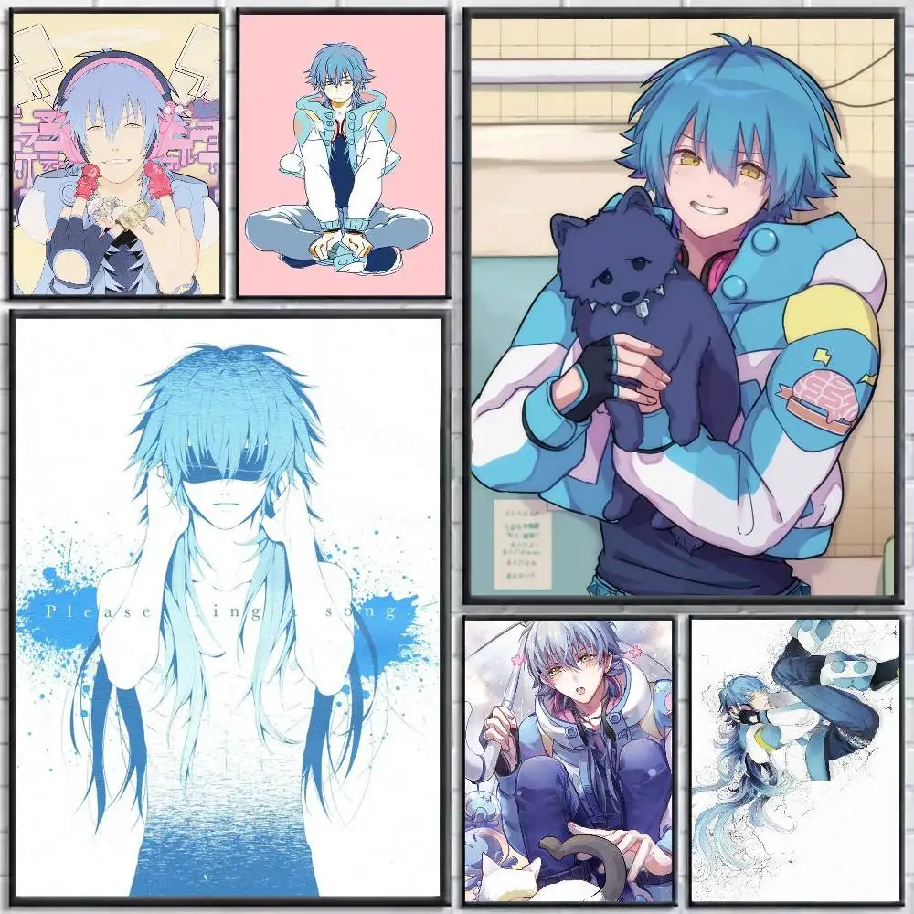 Aoba Seragaki D-DRAMAtical Murder  Poster High Quality Dorm Living Room Aesthetic Wall Decoration Painting Stickers Gift