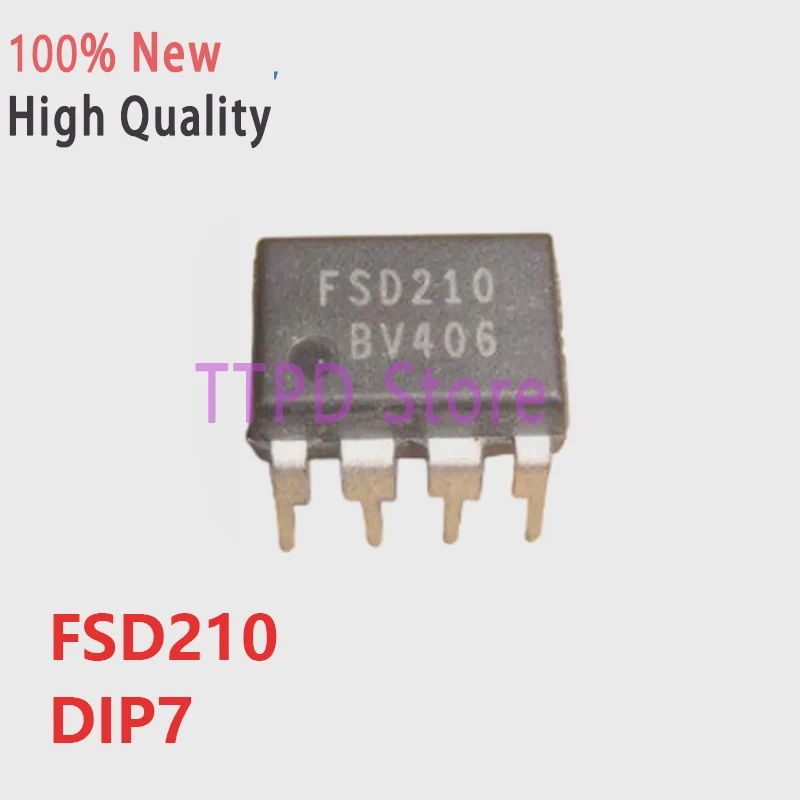 New Spot D210 FSD210 Induction Cooker Switch Power Management Chip IC DIP7 In Line High Quality