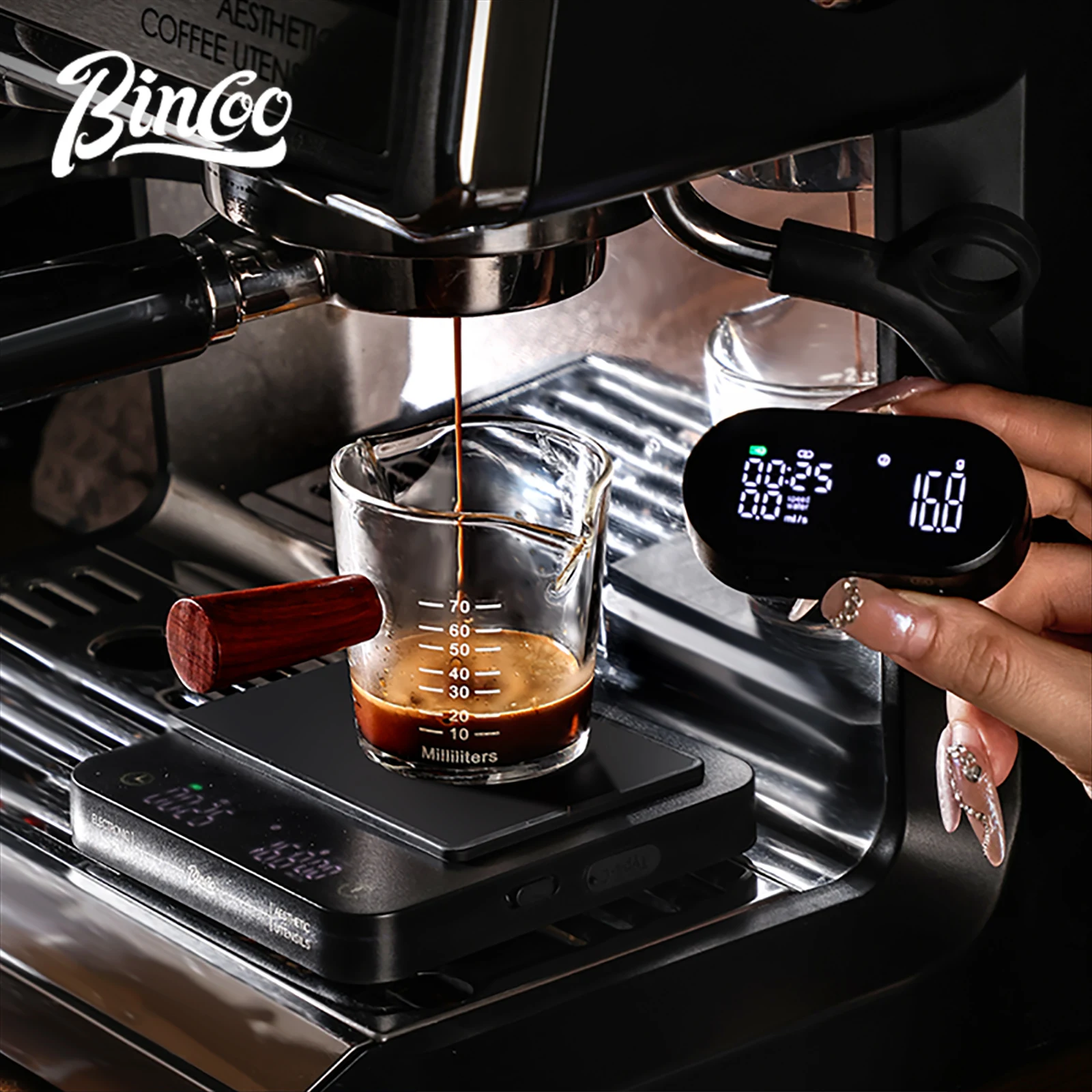 

Профессиональные весы для кофе Bincoo с беспроводным дисплеем Bluetooth, электронные весы, кухонные весы, прецизионные весы для кофейных зерен