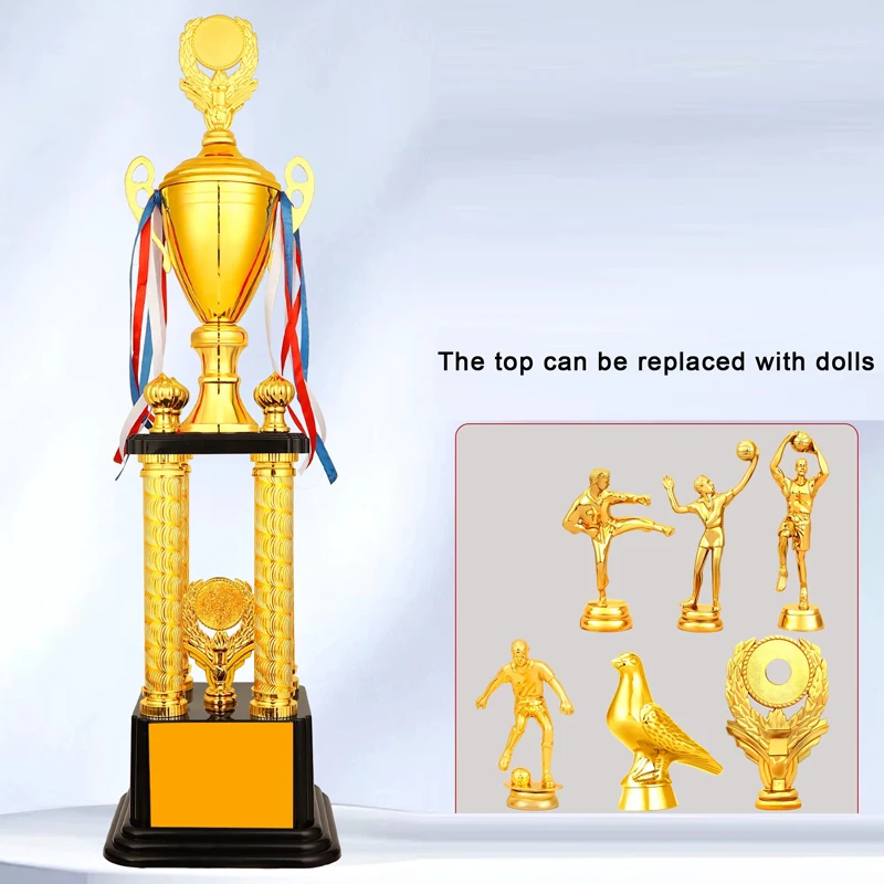 

Customizable Trophy of Champions, Commercial Covered Metal Trophy, Excellent Employee Sport Souvenir Award, Big Cup, 1Pc