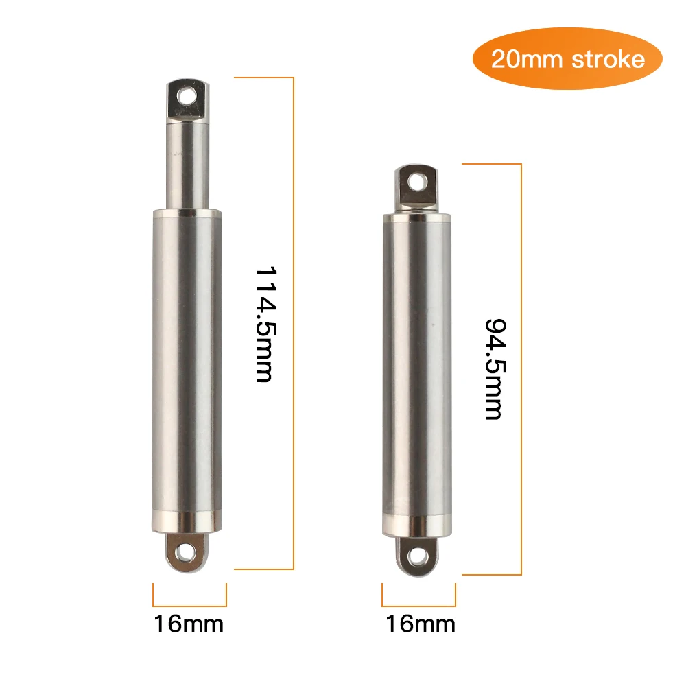 

Telescopic Linear Actuator 20mm 200N Mini Electric Actuators 12V 3mm/s Low Noise for Medical Equipment