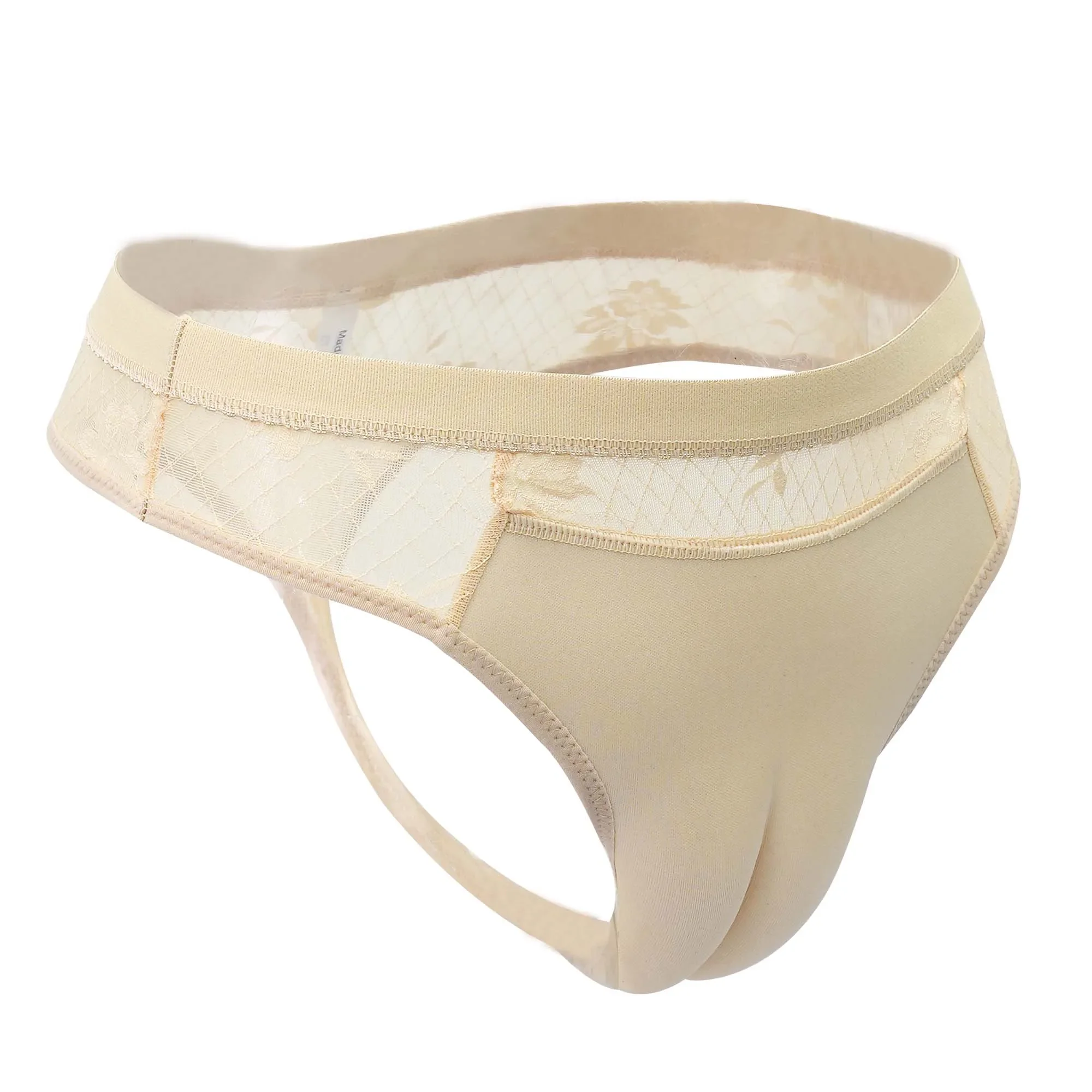 Men's Hiding Gaff Panties Fake Vaginal Padded Underpants for Crossdressing Transgender Underwear Male Camel Toe Shaping Briefs
