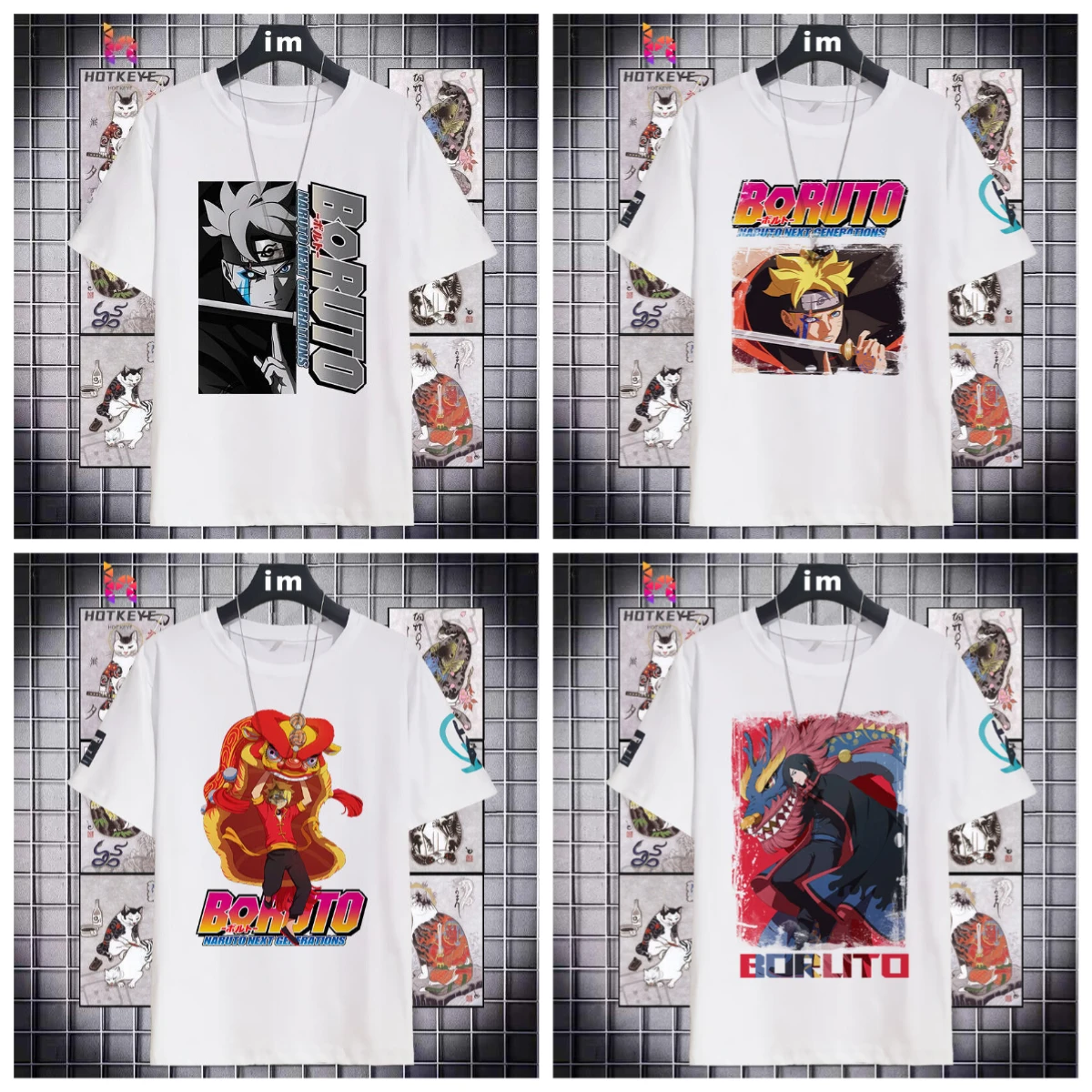 Naruto: Boruto Nueva Edición; Minato; Boruto; Mitsuki; Sasuke Camiseta 3D para jóvenes Camiseta de manga corta para hombres y mujeres