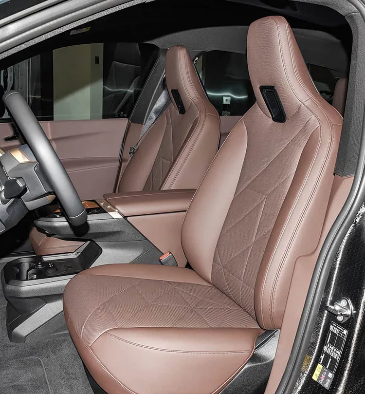 For BMW IX xDrive40 2022 2023 Full Set Custom PU Leather Car Seat Cover front rear seat Interior protector Accessories