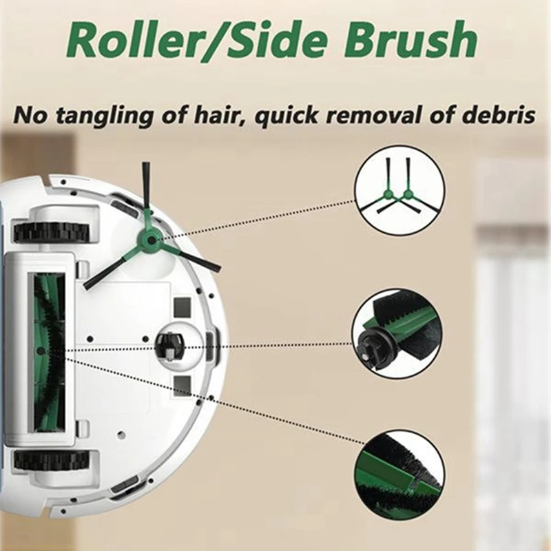 ABNO-10PCS ل اي روبوت كومبو سلسلة أساسية Y0140 Y0110 Y0112 جهاز آلي لتنظيف الأتربة اكسسوارات فرشاة رئيسية مرشح فرشاة جانبية