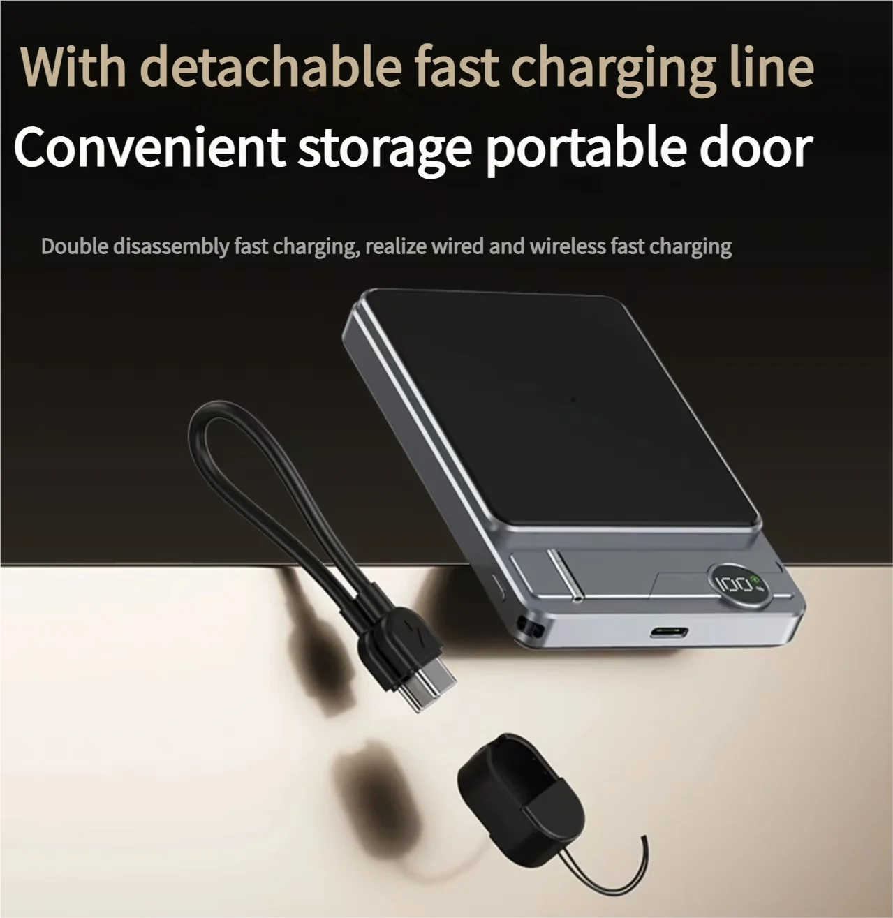 10000mAh Magnetic Power Bank Super Slim 20W Wireless Fast Charging External Battery for For iWtach MagSafe PowerBank for iPhone