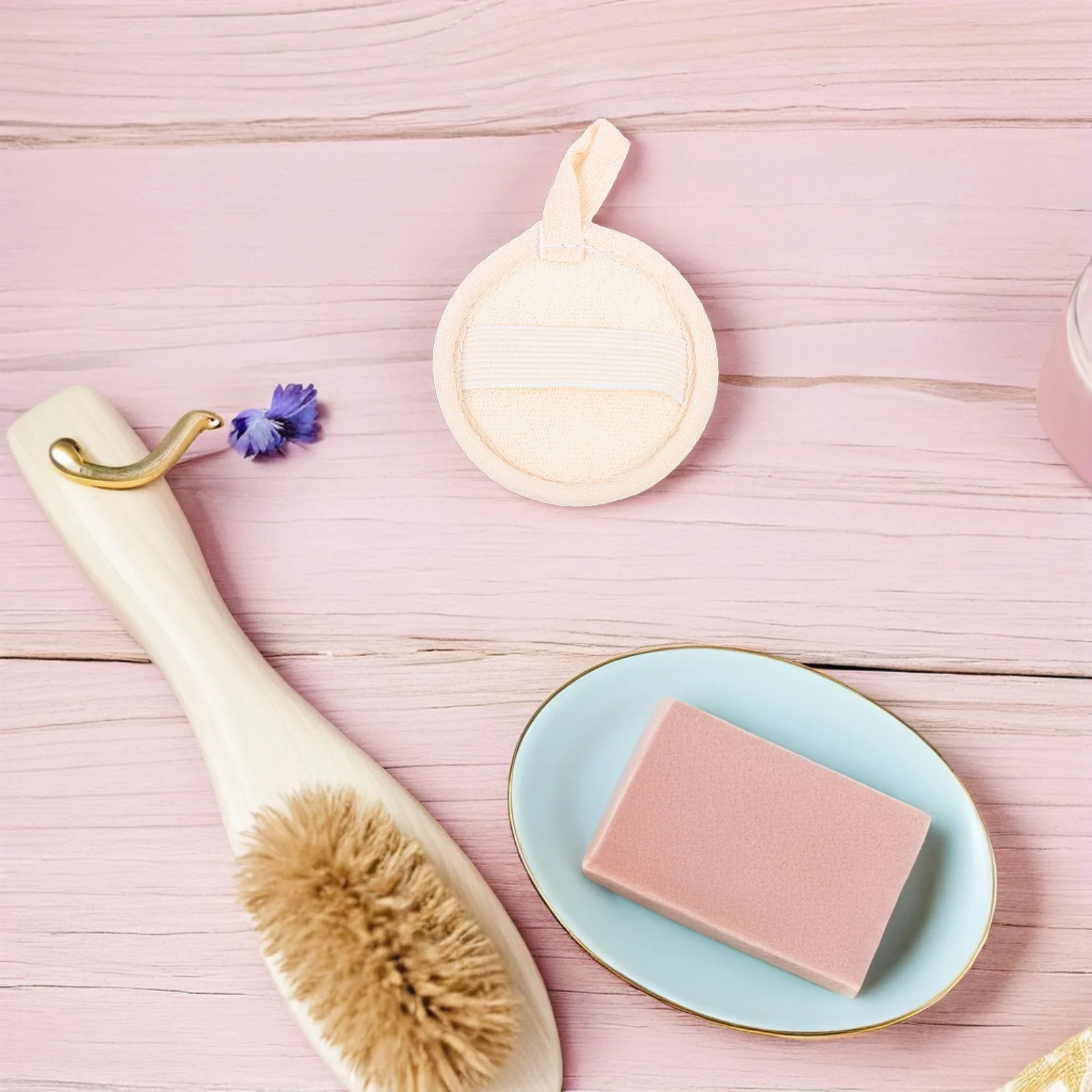 6 szt. Loofah do peelingu twarzy, naturalne miękkie płatki do szorowania twarzy, głębokie oczyszczanie, usuwanie martwego naskórka, mycie ciała, peeling pod prysznic