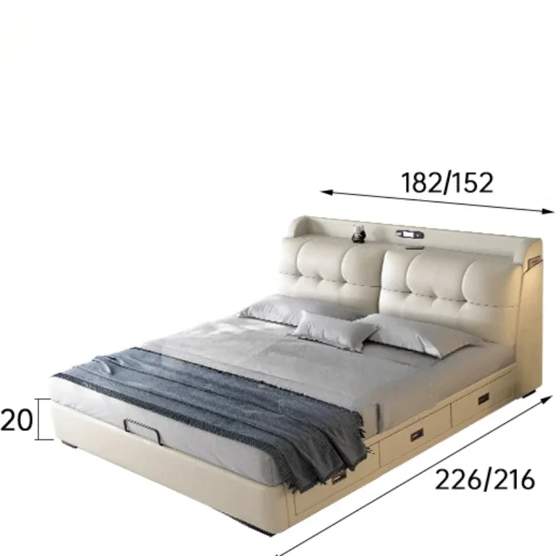 Esthétique moderne lit concepteur crème vent mariage dormir lit Unique mode princesse Art Muebles salon Suite meubles