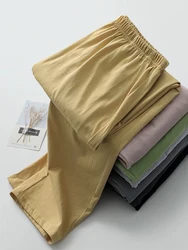 Pajama Pants Men's Pants Autumn and Winter 2025 New Printed Loose Pants Pure Cotton Spring & Fall Home Pants