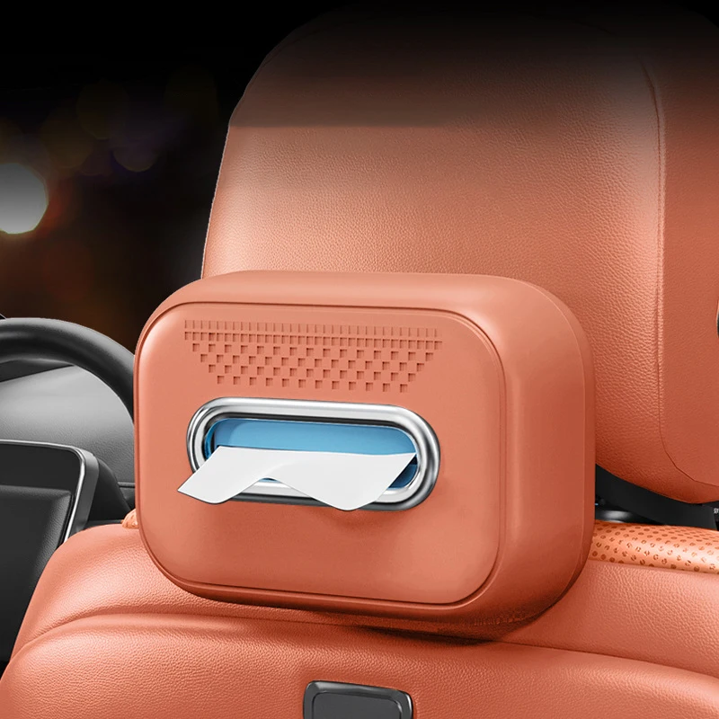 

1Pc Durable Silicone Car Tissue Holder, Luxury Napkin Box, Easy Install Organizer for Car Accessories
