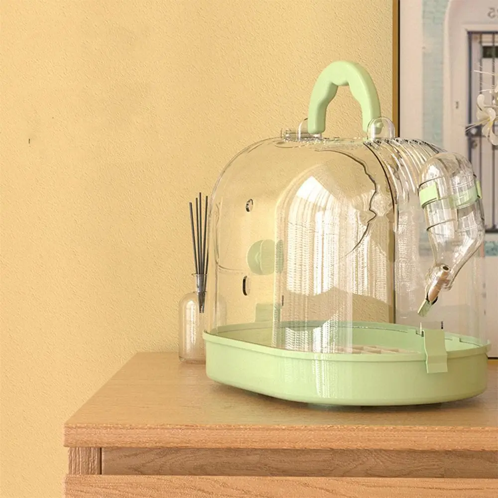 

Portable Bird Transport Cage Breathable Safe Lock Parrot Cage Clear Window Escape-Proof Buckle Bird Carrier Outdoor