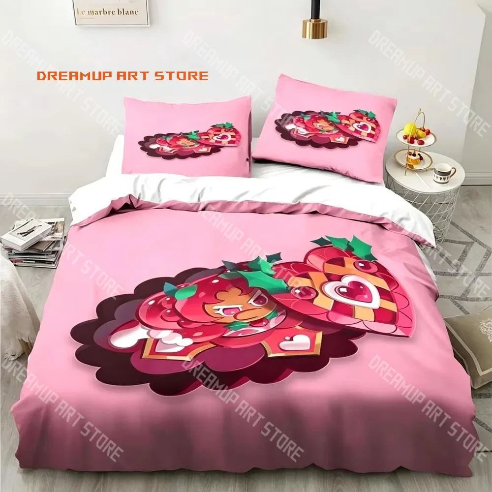 2026 3D Print Cookie Run Game Bedding Set Single Twin Full Queen King Size Bed Set Adult Kid Bedroom Duvetcover Set