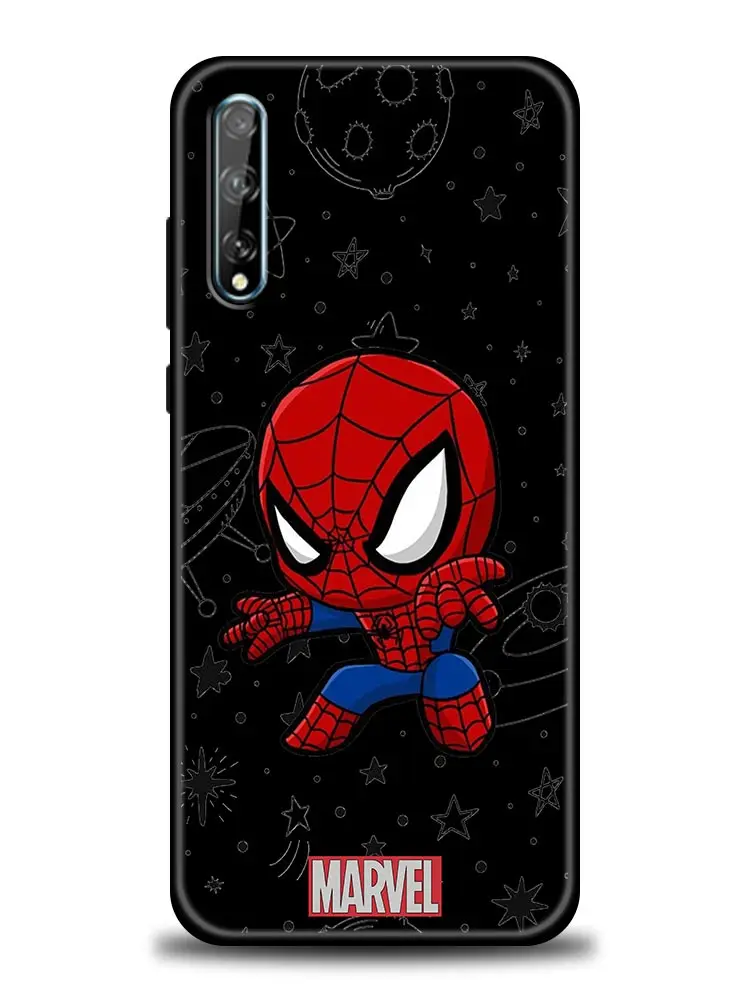 Cute Spider-Man Marvel Phone Case for Huawei Y9 2019 Y6 Y7 Y6p Y8s Y9a Y7a Mate 40 20 10 Pro Lite RS Soft Silicone Case