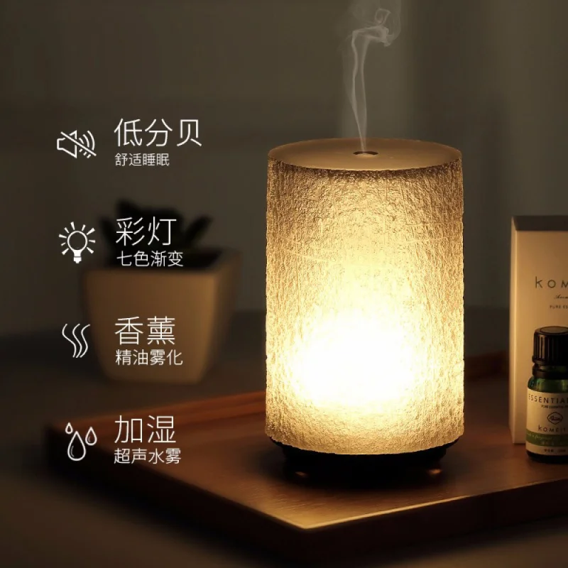 

Ultrasonic Aromatherapy Humidifier with Colorful LED Lights Resin Material Bedroom Air Purifier Sleep Fragrance Diffuser