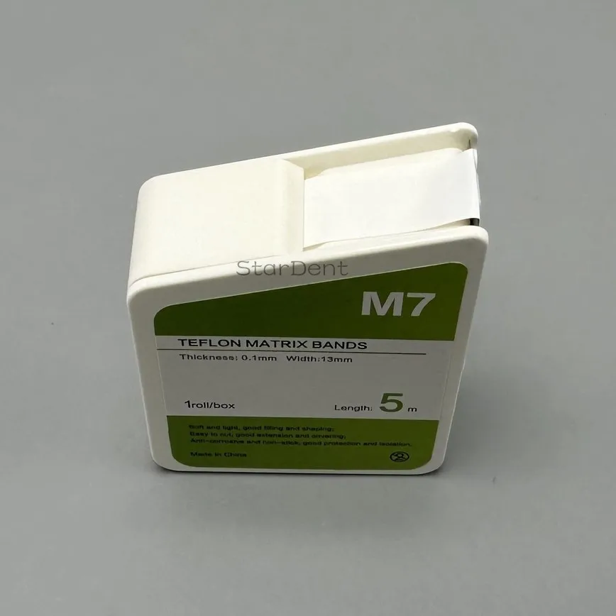 Dental Teflon Matrix Bands White PTFE Raw Material Belt Contoured Matrices  Thickness 0.1mm Dentistry Materials