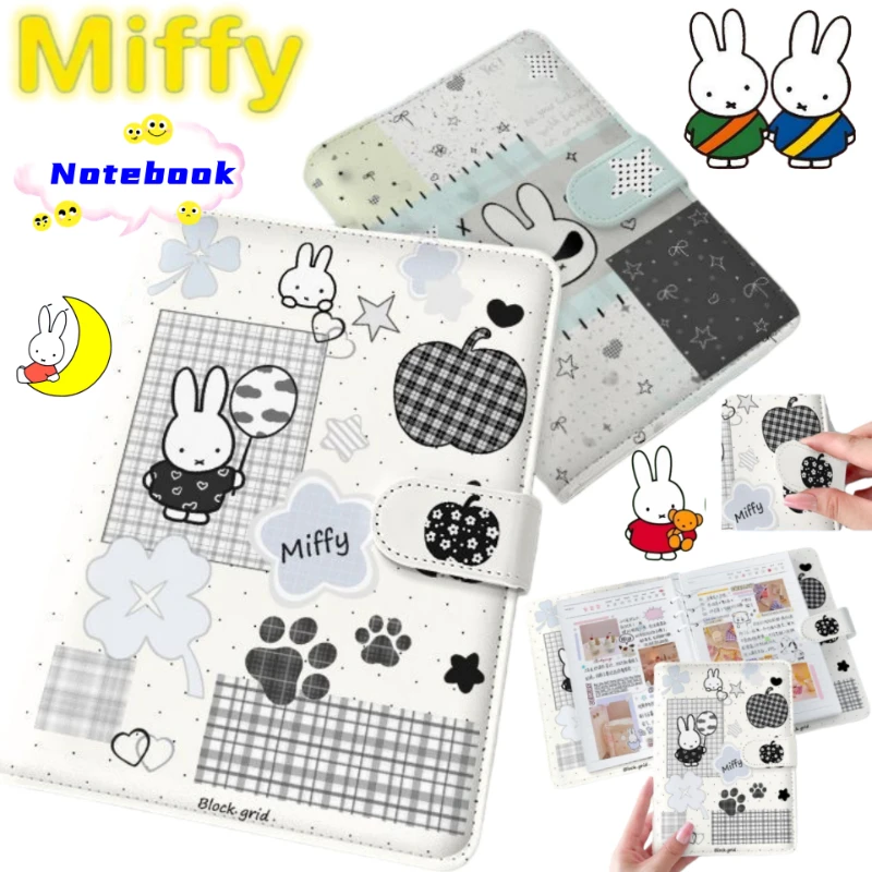 

Miffy Film and TV Peripheral Creative Cartoon Notebook, Student Convenient Detachable Loose-Leaf Magnetic Closure Life Journal