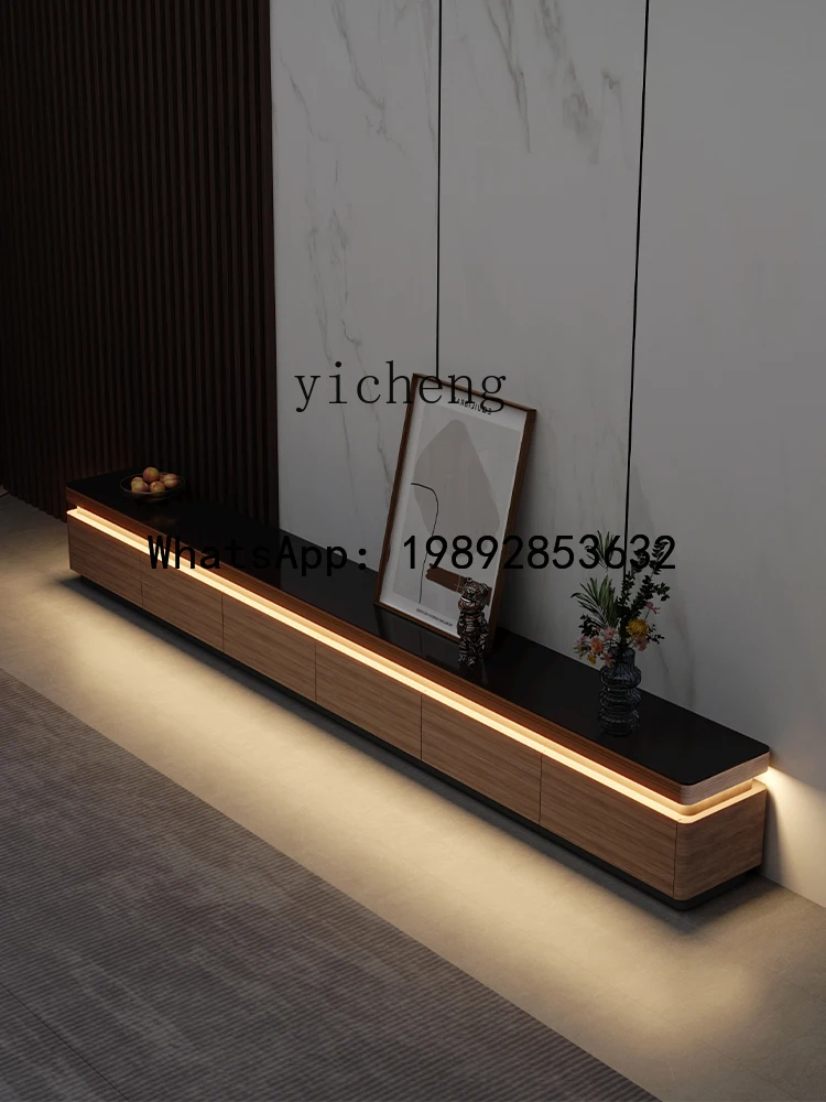 

Living room small apartment floor-to-ceiling TV cabinet household storage locker integrated