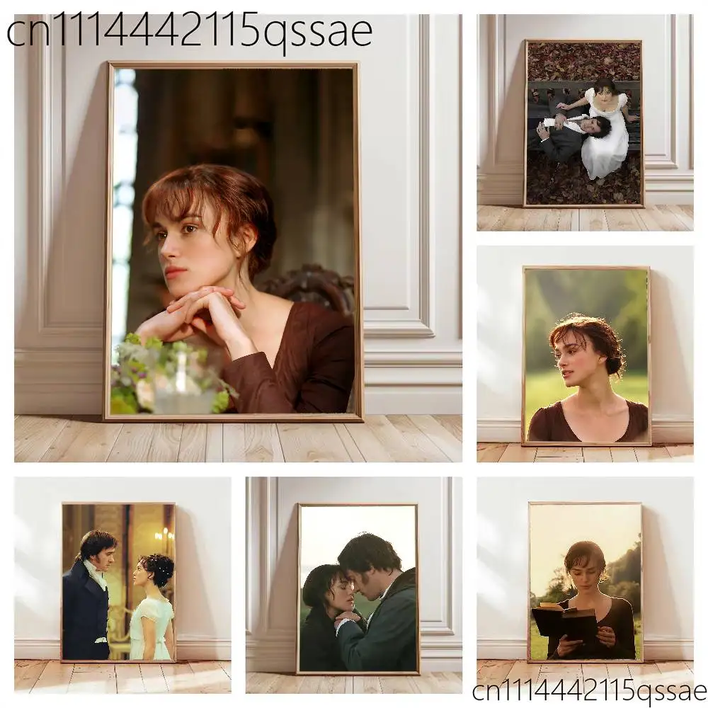 FOR Pride and Prejudice Rolled Poster Cartoon Wall Art for Nursery Kid Room Playroom Cute Princes Painting Home Room Decor