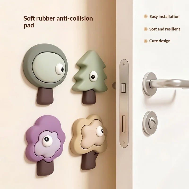 1Pc PVC Soft Rubber Anti-Collision Bumper Pad Silent Shock Absorbing Protector Stickers for Tree Door Handle Furniture Wall