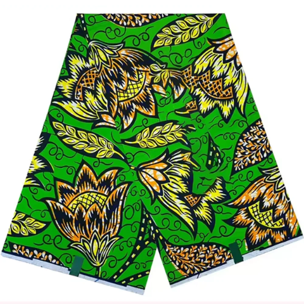 Veritable Super V Real Wax Guaranteed Wax Prints Real Dutch Hollandais Loincloth African Dress 100% Cotton Fabric 6 Yards Batik