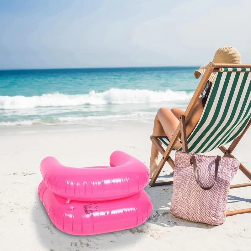 Inflatable Chair For Kids Waterproof Kids Camping Chair 220 Pounds Capacity Comfortable Seating Portable Air Lounger Ergonomic