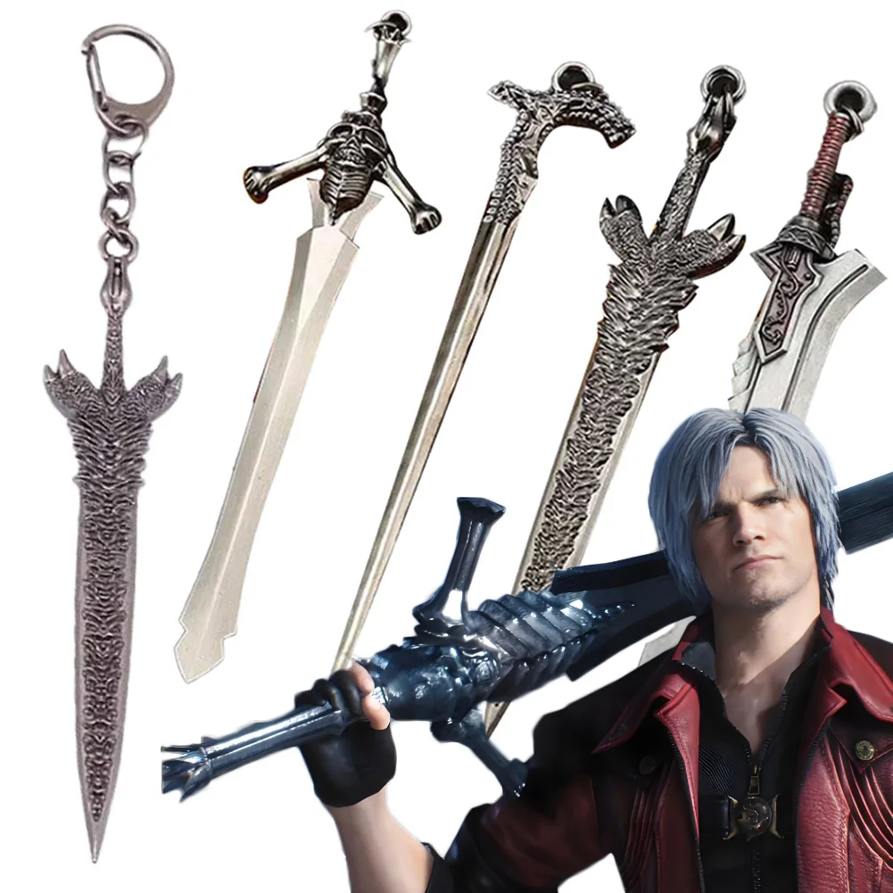 

Нарядное платье Dante Rebellion для мужчин, брелок с мечом, подвеска для ключей, игра DMC, аксессуары для косплея, мужской реквизит для ролевых игр