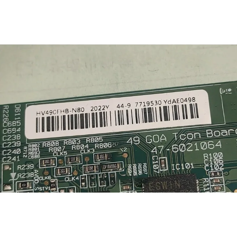 For HV490FHB-N80 BOE Logic Board T-CON Board 47-6021064 49E3500