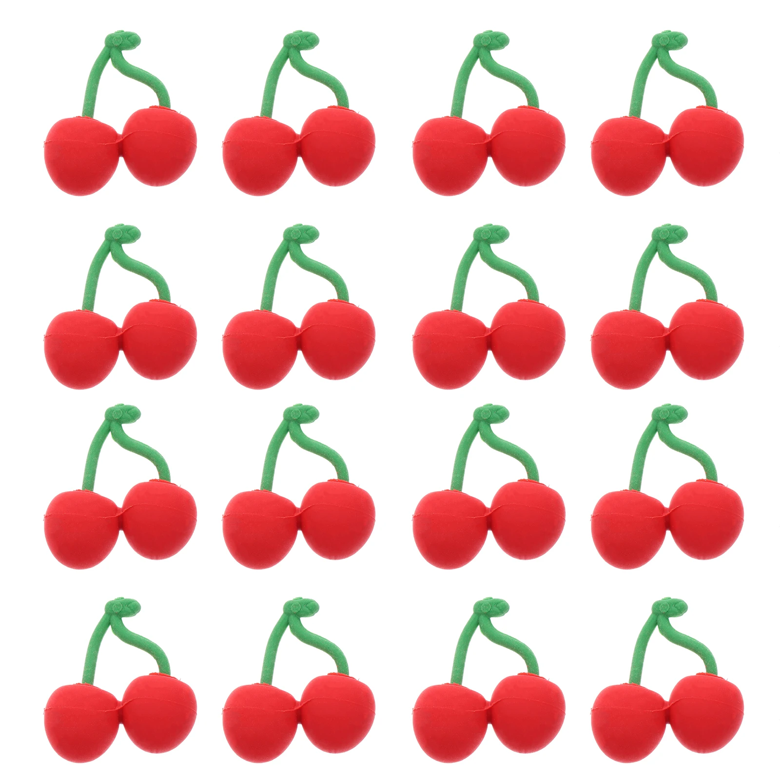 

30pcs Cherry Cute Fruit Design Portable School Rewards Tiny Erasers for Kids Novelty Pencil Erasers Cartoon Eraser Student