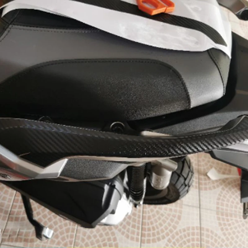 لواصق تزيين الدراجة النارية هوندا ADV 350 amen350 2022 2023 ثلاثية الأبعاد/6D مسند للقدمين ملصق للزجاج الأمامي من ألياف الكربون مجموعة كاملة #4