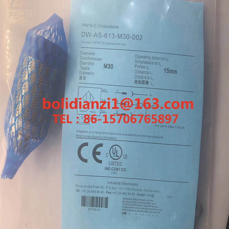 Originaler Induktionssensor DW-AS-613-M30-002 Auf Lager Neuer Näherungsschaltersensor