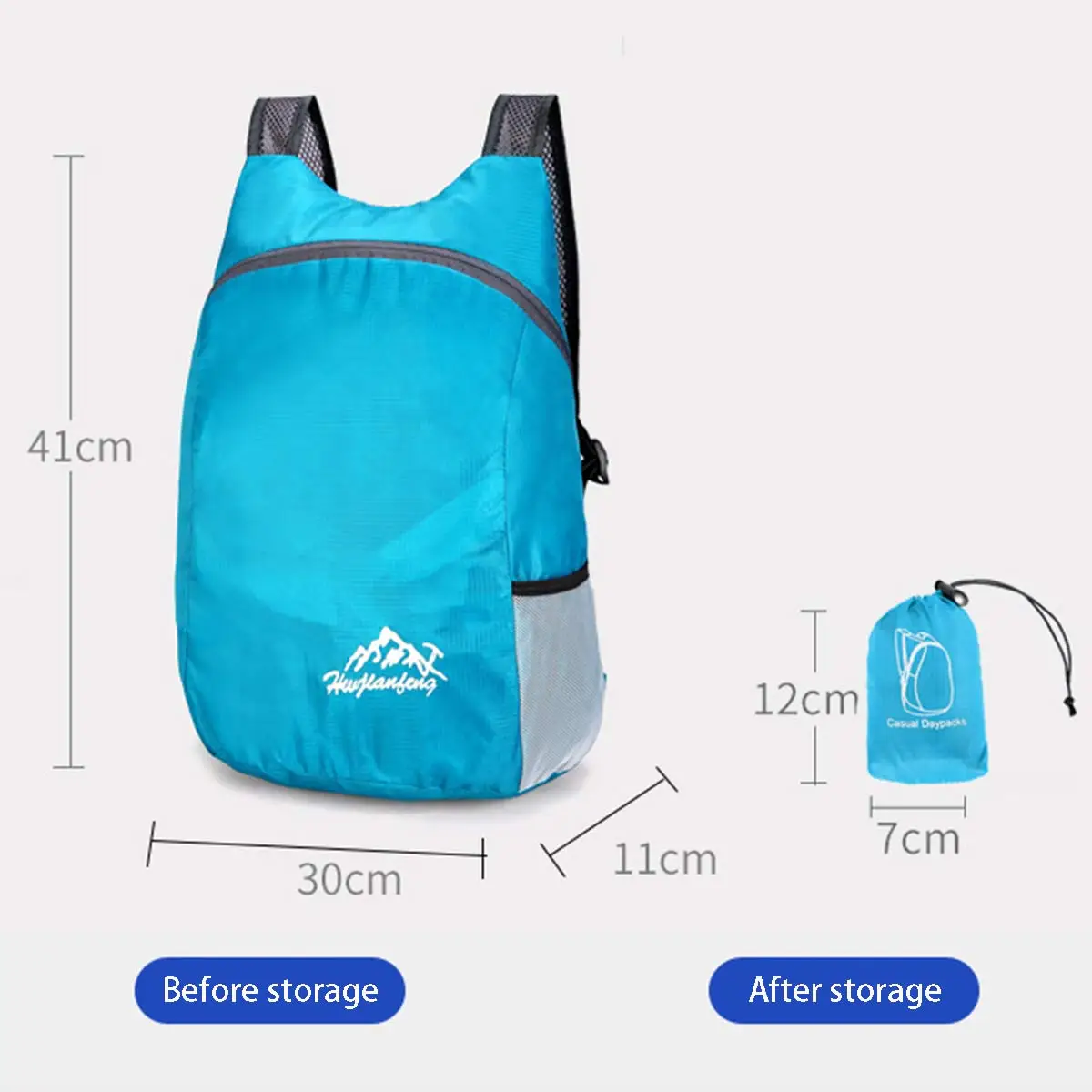 Lightweight Foldable Outdoor Sport Backpacks Multicolor Waterproof Team Building Advertising Bag for Camping Hiking Travel