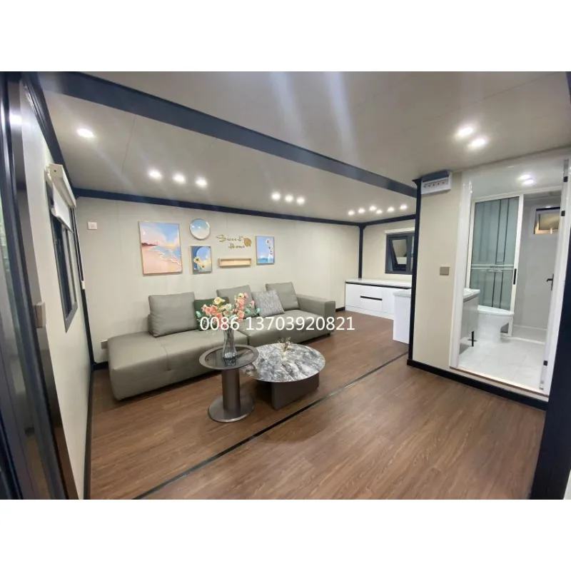 Mobile Home Maison mobile 20 pieds avec assemblage de cas mobiles