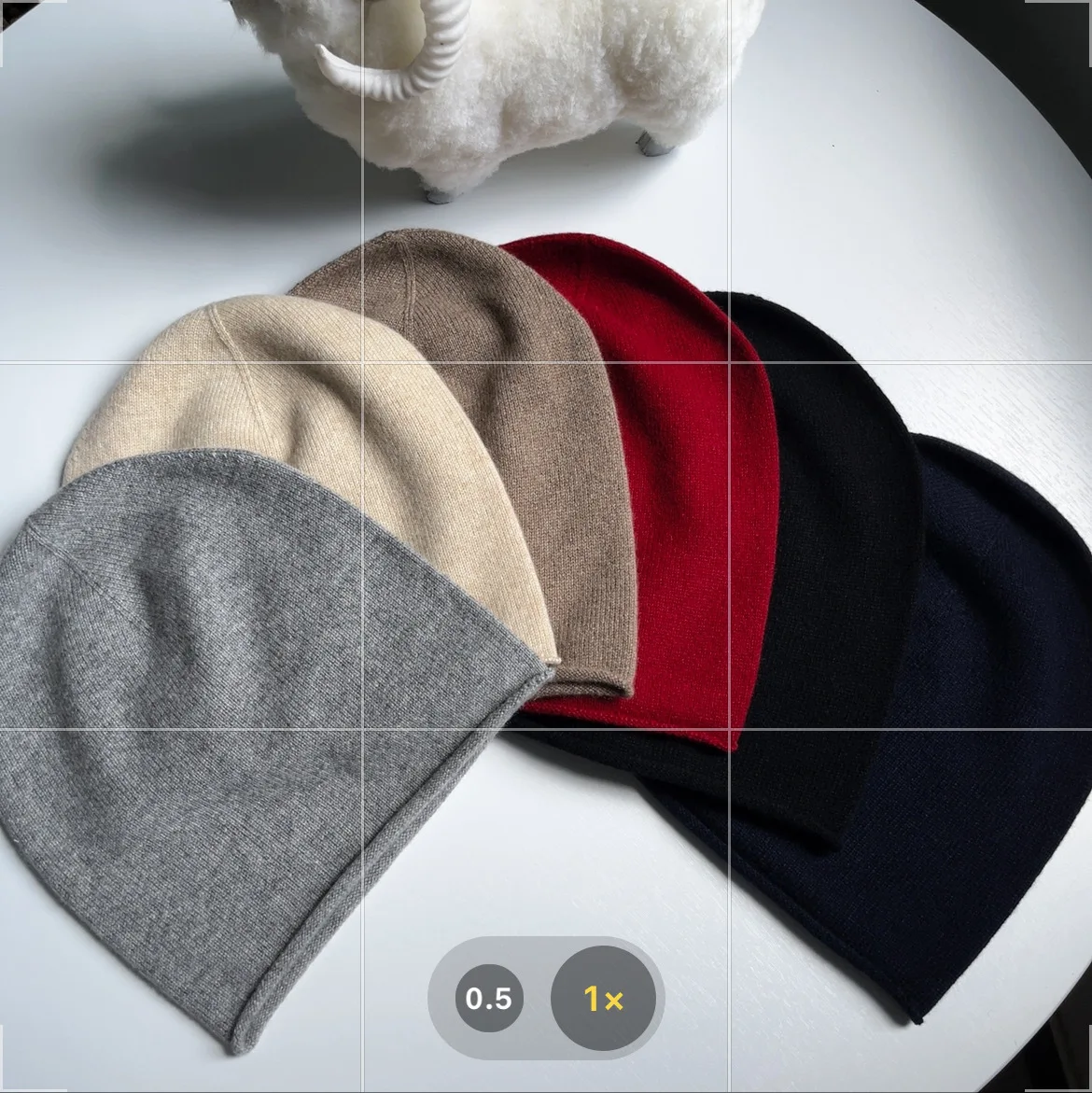 Pure Real Goat Cashmere Hat Fashiom Beanie Feamle Warm Outdoor Woolen Knit Soft Casual Cap Men  Unisex Women Winter