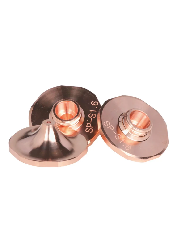 10 sztuk/partia dysza laserowa SP-S1.2 SP-S1.5 SP-S1.6 D28mm M11 H15 pojedyncza warstwa dla Raytools Precitec HANS SP-S seria dysza miedziana — 2