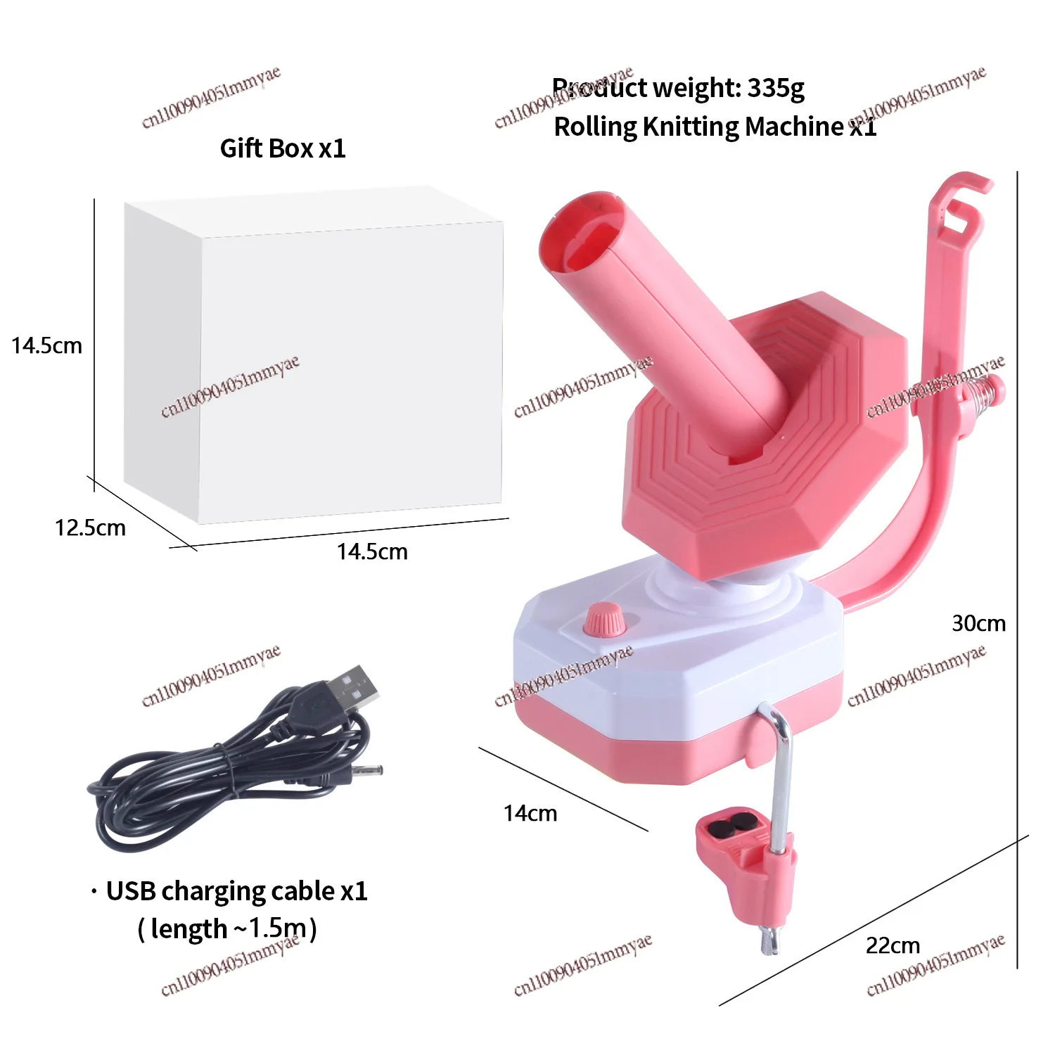 Electric Yarn Winder Yarn Ball Finishing Winder Electric Yarn Braiding USB Interface Winding Machine Tool