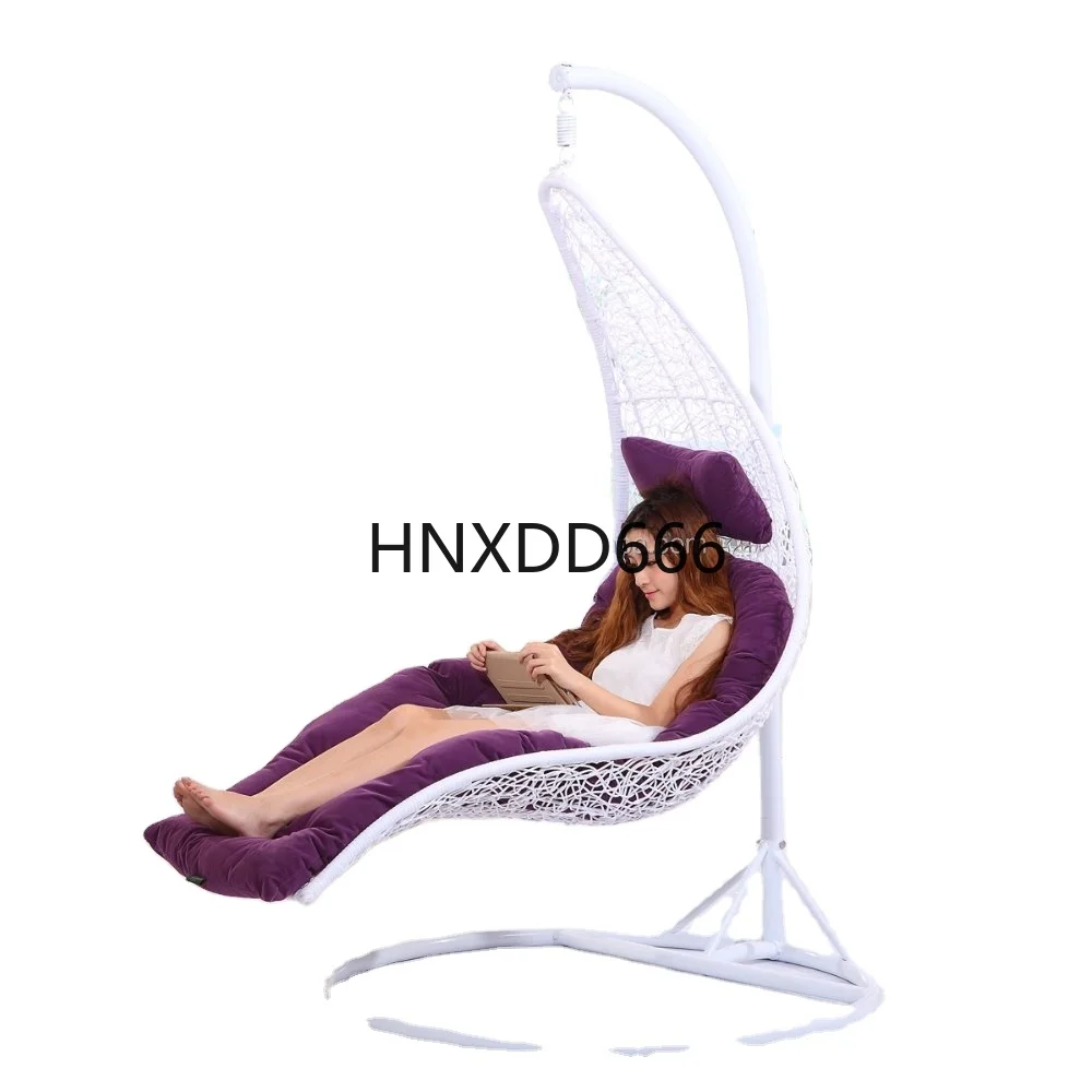 

White Lime Outdoor Patio Enclave Lounge Swing Bed Chair Wicker Rattan Hammock