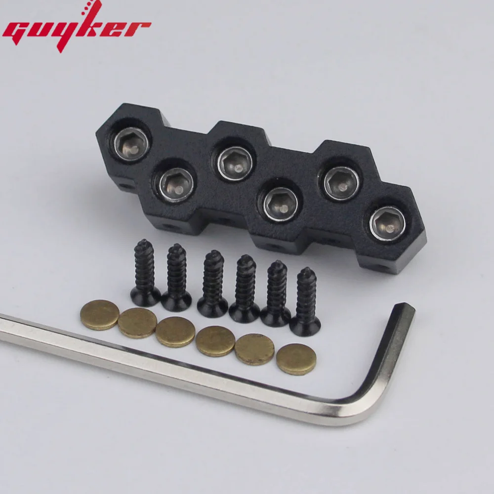 Guyker 6 String Headless Bass Bridge String Lock Black