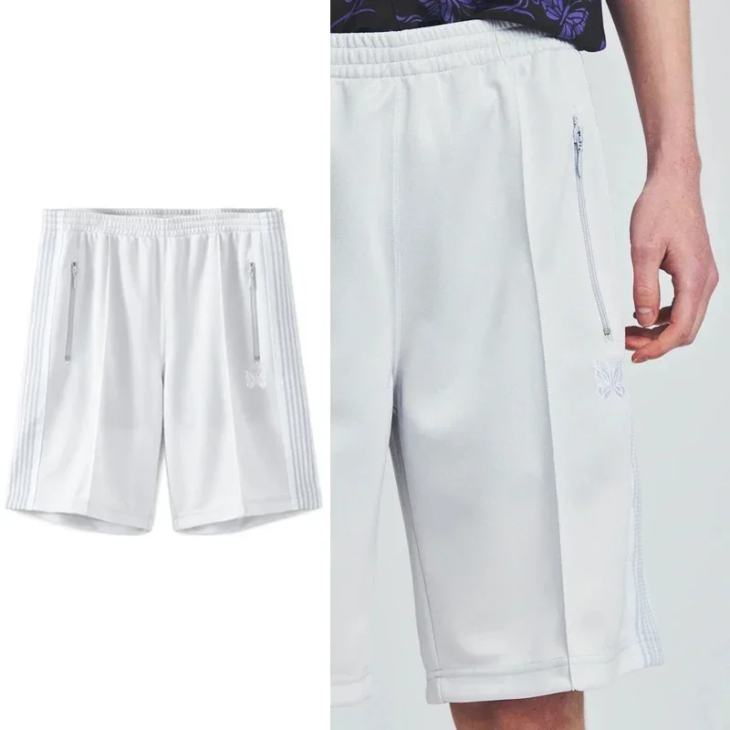 White Simple Butterfly Shorts Best Quality Men Woman Drawstring Casual Couple Pants 2024SS