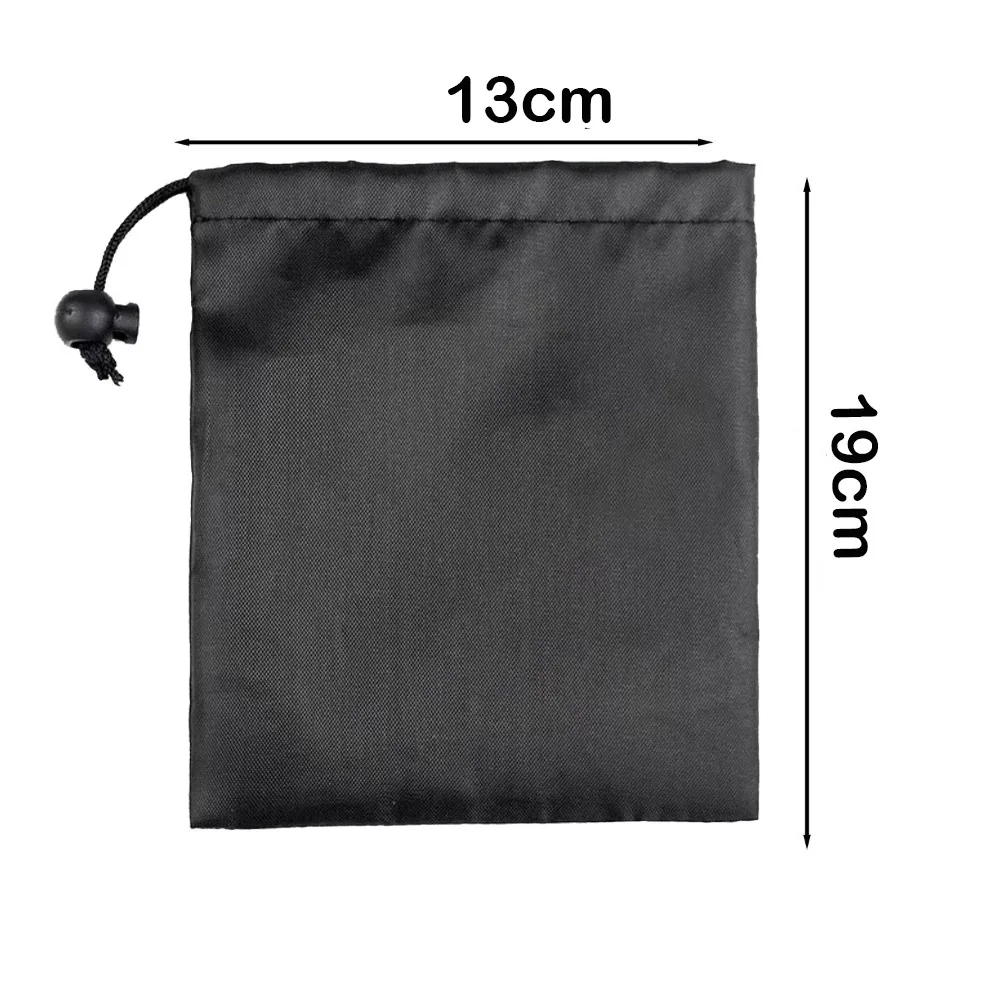 New Drawst Closure Drawstring Storage Pouch Nylon Waterproof Drawstring Bags Black Portable Cosmetic Bags Travel Storage