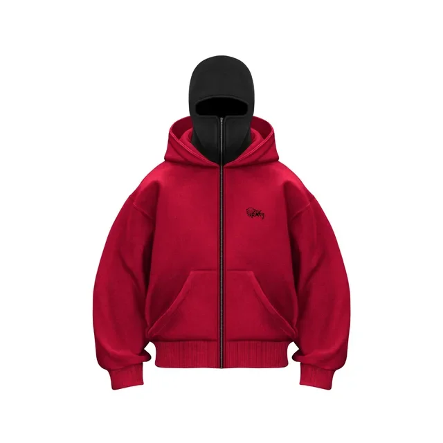 2025 neue Hoodie Herren Lose Mit Kapuze Zipper Jacke Gothic Star Mode Punk Y2k Hip Hop Harajuku Kleidung Männer Sweatshirts Übergroßen