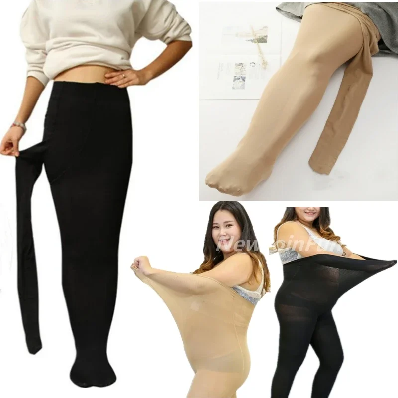 

120D Women Plus Size High Stretch Pantyhose Spring Autumn Sexy Nylon Tights Large Size Stockings Pantyhose