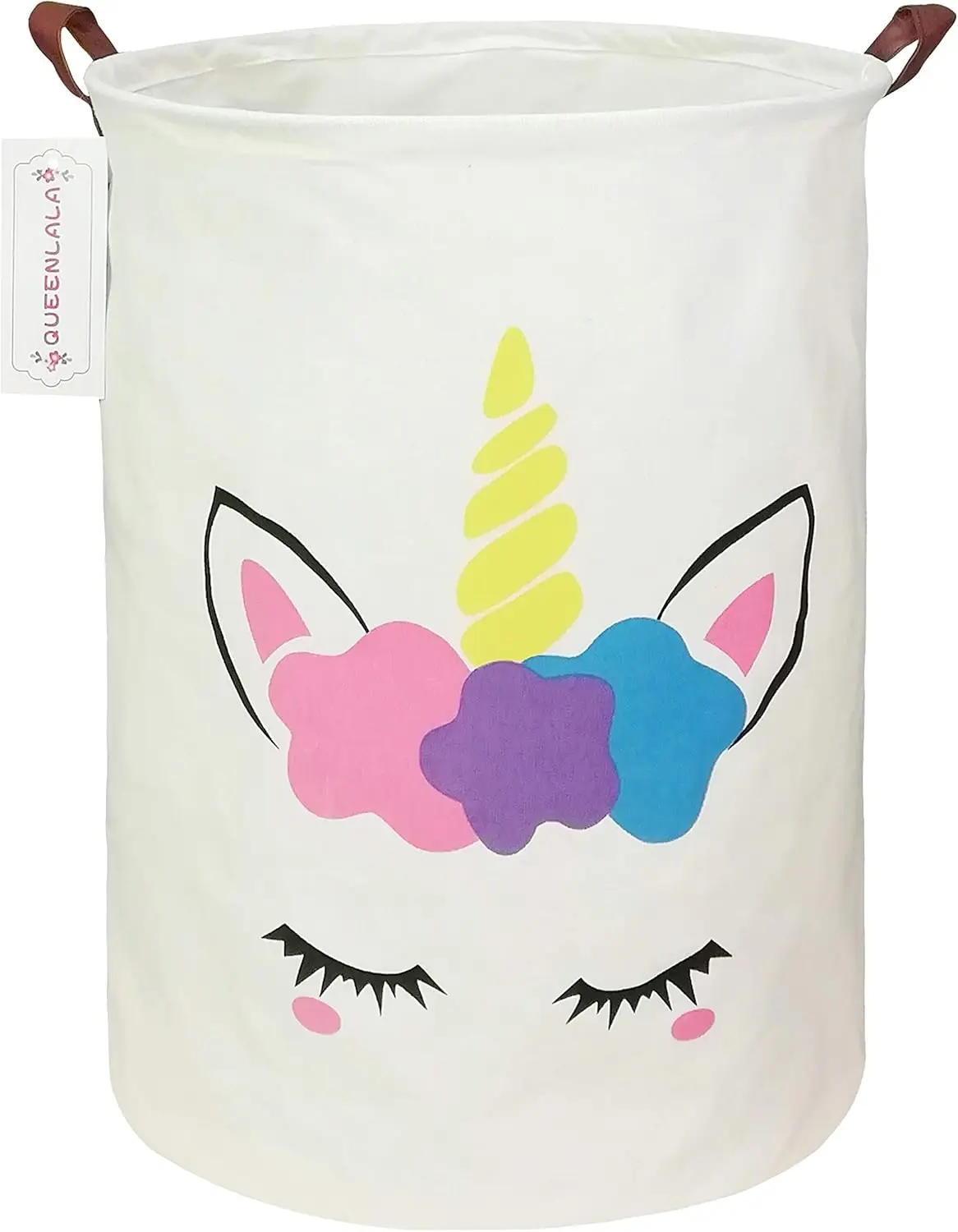 

Большая складная корзина для хранения белья, игрушек и домашнего декора - дизайн Golden Unicorn