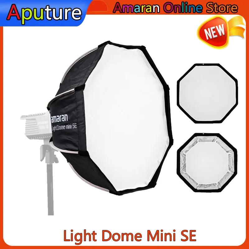 

Aputure Light Dome Mini SE Lightweight Portable Quickly Deployed Softbox Bowen Mount for Amaran cob60 100d/x 200d/x 150c 300c