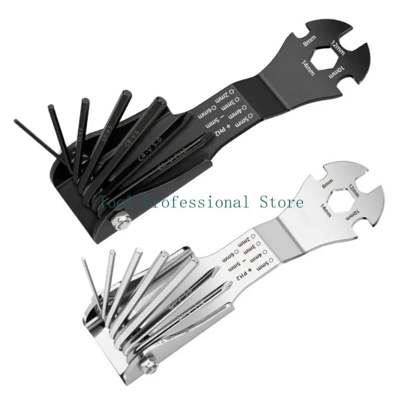 57QF Screwdriver Set Easy to Carry in Toolbox Backpack or Pocket Suitable for Travel and Emergency Repairs Long Lastingly