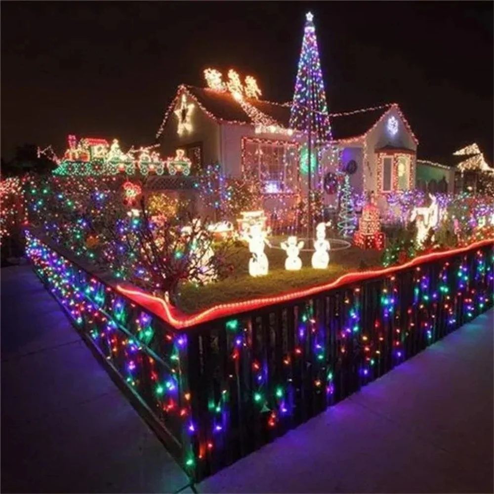 10M 100 LED Fairy String Lights Waterproof Outdoor Home Christmas Party Wedding Holiday Decoration Garland Light