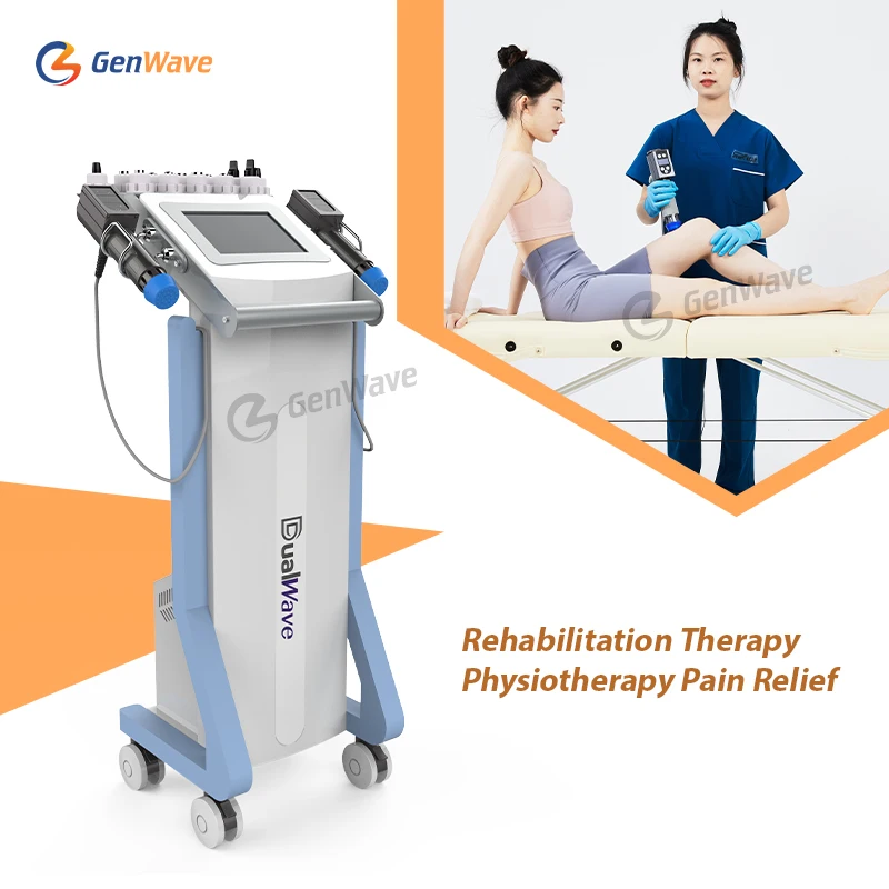 Dual Channel Eletromagnetic ESWT Celluite Removal And Low Back Pain Machine