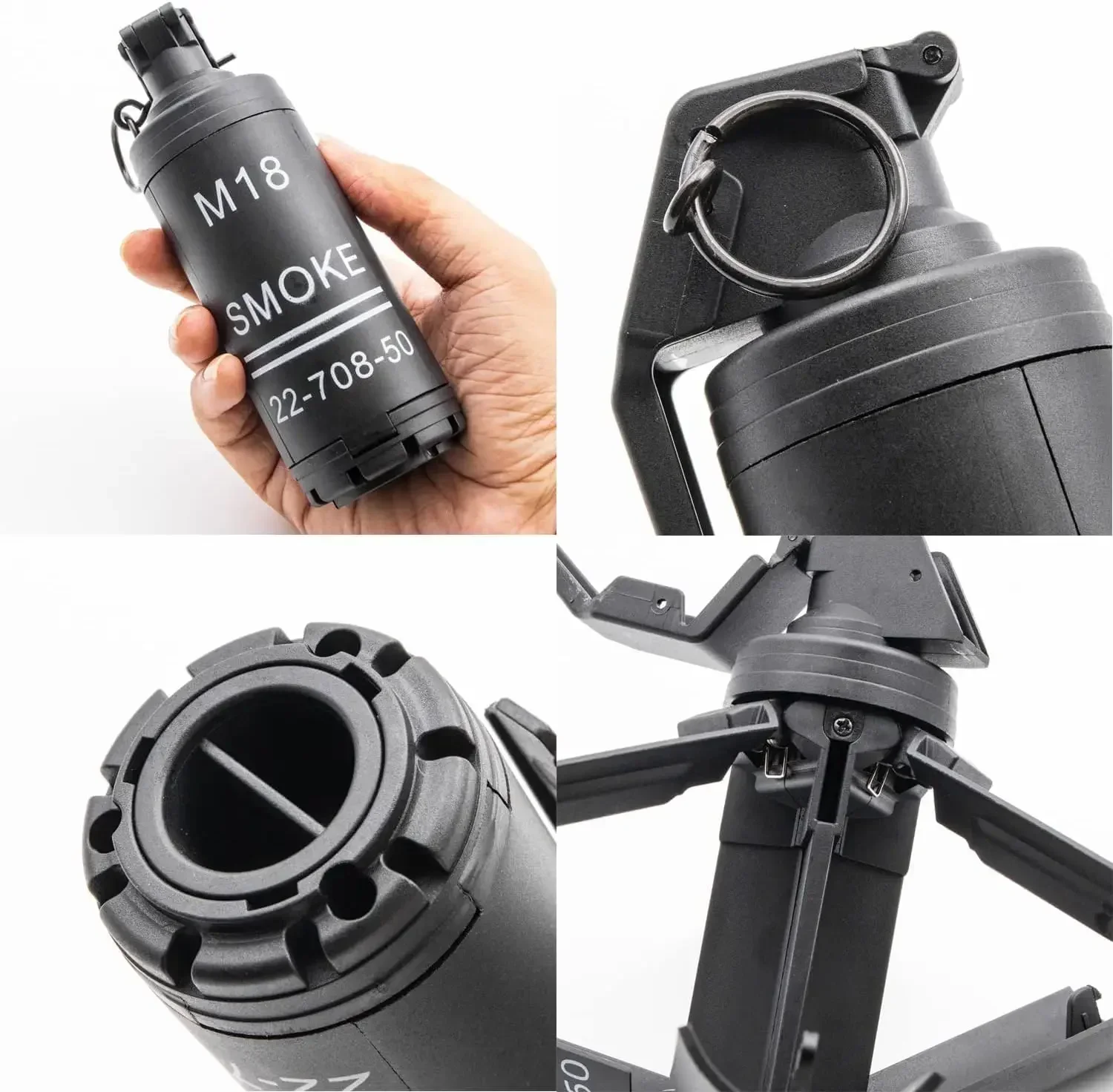 

Игрушечная граната M18 CS для пейнтбола, тактическая нейлоновая граната для страйкбола, пружинная, ударная, для игр в CS, ролевых игр, модель