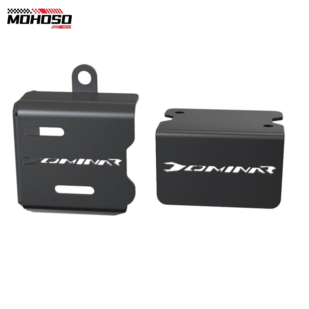 

FOR BAJAJ DOMINAR250 ALL YEARS Motorcycle Parts Front Rear Brake Fluid Reservoir Cap Guard Cover Protector Set DOMINAR 250 400