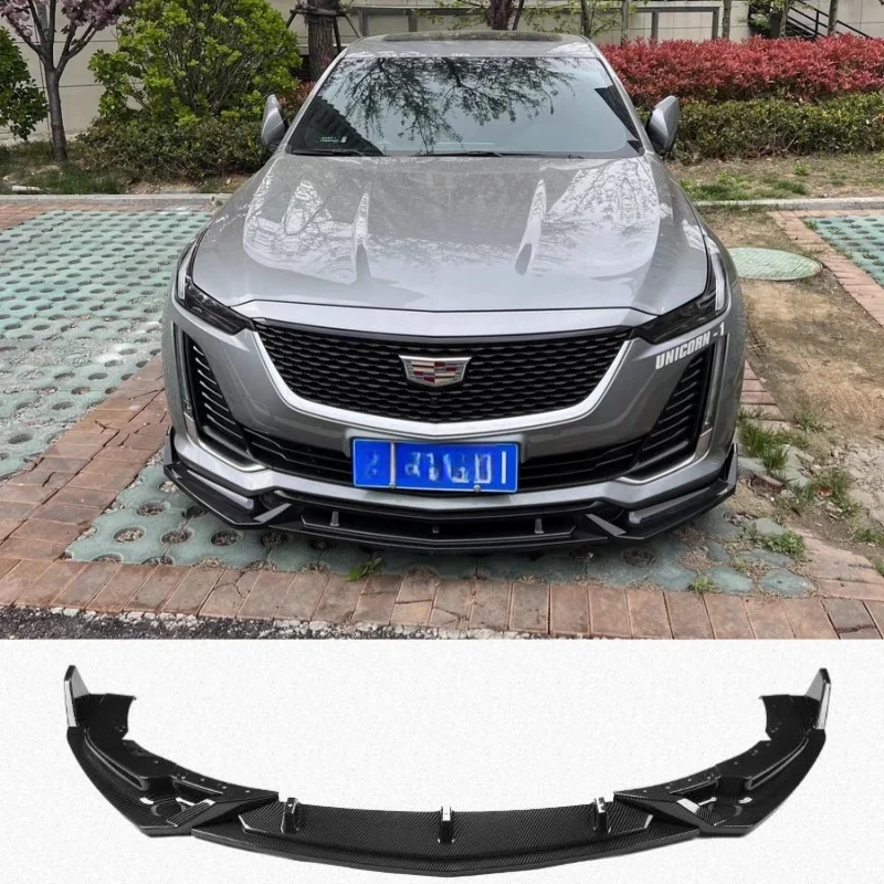 

Front Bumper Spoiler for Cadillac CT5 Splitter Protector Plate Lip 2019 2020 2021 2022 2023 Glossy Black Body Kit Skirts