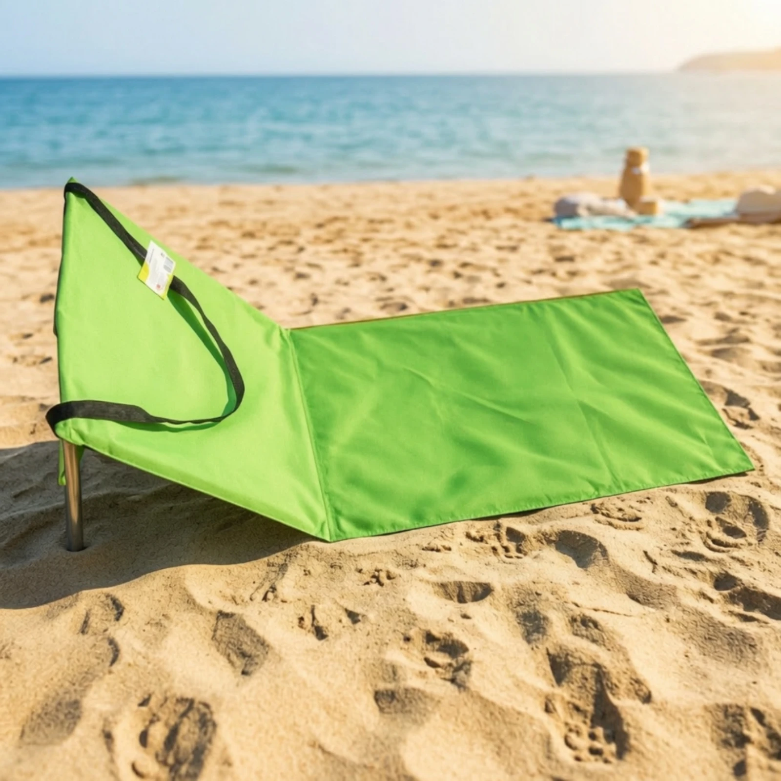 Beach Lounge Chair Mat Portable Foldable Beach Mat with Backrest Lounge Seat with Backrest Lightweight Adjustable for Picnic